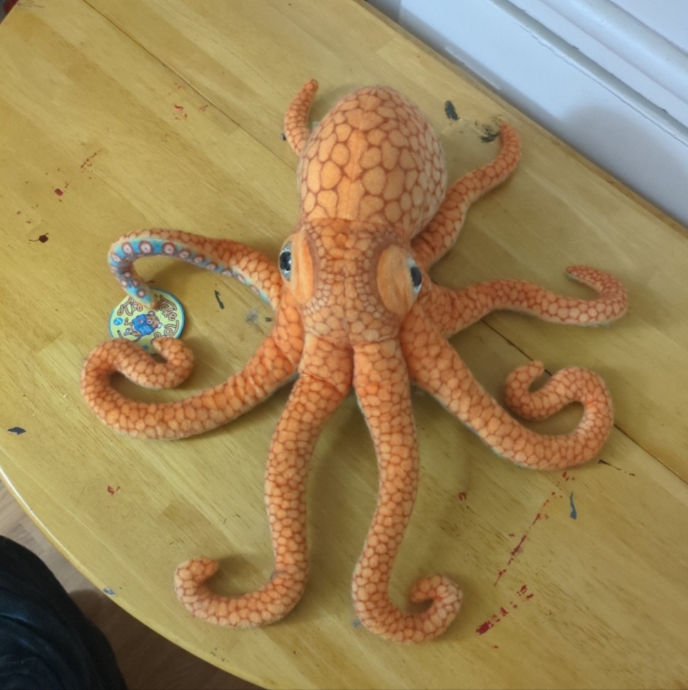 Tiger tale toys orange octopus